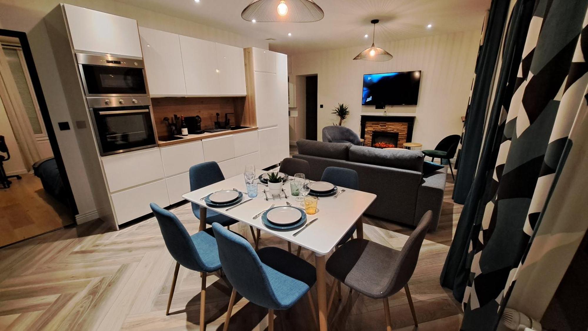 Apartment L'indigo, 4-6 Pers, 2ch-2sdb, Proche Cite De La Gastronomie